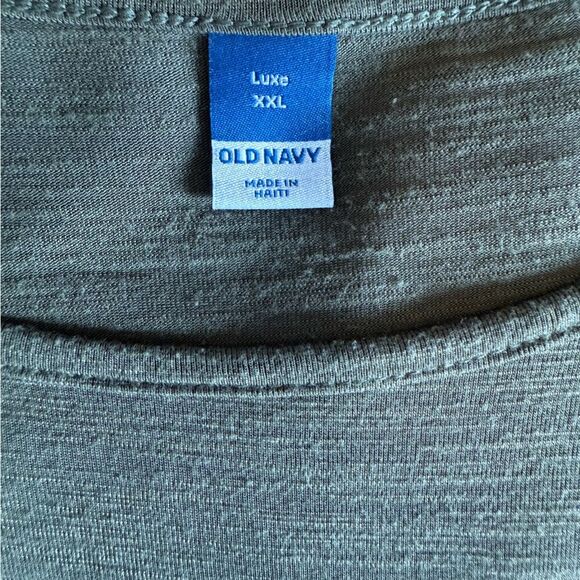 Old Navy Women’s XXL Luxe Crew-Neck Slub-Knit Long-Sleeve Tee Olive Green - Picture 5 of 7